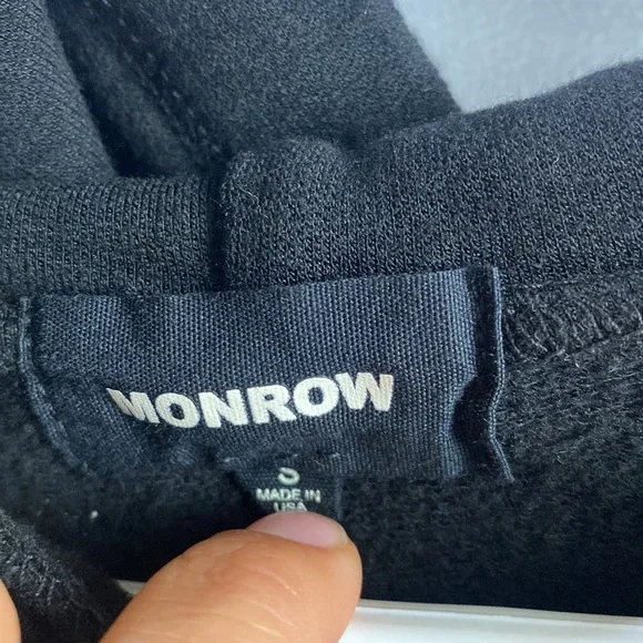 MONROW Revolve Supersoft Fleece Hooded Jumpsuit - Black - Size Small - Picture 6 of 16